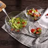 Glas Rührschüssel mit Deckel 1er-Set Rund Salatschüsseln Produktbild-Vorschau 3