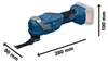 Utensile multifunzione a batteria Bosch GOP 18V-30 18 V Anteprima dell’immagine prodotto 17