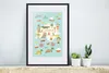 MuchoWow® MuchoWow® Gerahmtes Poster Weltkarte Kinder - Produktbild-Vorschau 4