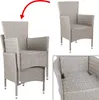 CASARIA® Gartenstühle 2er Set Polyrattan Stapelbar mit Produktbild-Vorschau 3