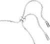 A close-up shot of a silver bracelet with an adjustable clasp. Produktbild-Vorschau