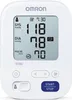 A white OMRON M3 Comfort blood pressure monitor is shown against a white background. The screen displays readings for SYS, DIA, and PULSE, along with the time and icons. Anteprima dell’immagine prodotto