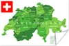 MuchoWow® Poster Grüne Karte der Schweiz 180x120 cm - Produktbild-Vorschau 1