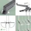 VOUNOT® Wäscheständer Turm Ausziehbar mit Faltbaren Produktbild-Vorschau 4