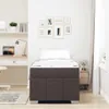 vidaXL Struttura letto con materasso marrone scuro 100 x Anteprima dell’immagine prodotto 3