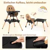 COSTWAY 6 in 1 Hochstuhl Baby, Kinderhochstuhl mit Produktbild-Vorschau 8