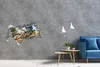 Selbstklebender Loch-3D-Aufkleber 95x73 cm Moto-Cross Produktbild-Vorschau 2