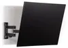A black TV wall mount is attached to a wall. Voir les images du produit