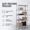IvoQ Regál – 180 x 90 x 40 cm – 5 nastavitelných polic – Náhled obrázku produktu 2