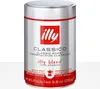 A cylindrical can of illy Classico ground coffee. Voir les images du produit