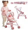 Puppenwagen Klappbar – Rosa Spielzeug-Buggy mit Sonnendach Produktbild-Vorschau 15