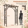 Arco per rose KOMFOTTEU, arco di sostegno per piante Anteprima dell’immagine prodotto 6