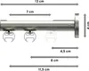 Interdeco Innenlaufstange / Gardinenstange mit Innenlauf Produktbild-Vorschau 2