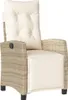 vidaXL Fauteuil de jardin avec repose-pieds 2 pcs. Réglable Voir les images du produit 4