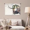 MuchoWow® Wandteppich Wandbehang Schottisches Hochlandrind Produktbild-Vorschau 5