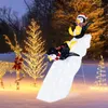 COSTWAY Pingouin de Noël LED, décoration de Noël illuminée Voir les images du produit 2