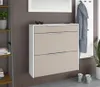 Schuhschrank Oliva 2 hängend Basic weiß cappuccino Produktbild-Vorschau 3