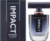 A product shot of Tommy Hilfiger Impact Intense for men, showing both the perfume bottle and its packaging. Produktbild-Vorschau