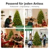 Künstlicher Weihnachtsbaum mit LED Lichterkette und Holzfuß Produktbild-Vorschau 8