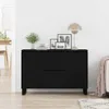 vidaXL Komoda, černá, vzhled dubu, 101,5 x 35 x 70 cm, Náhled obrázku produktu 3
