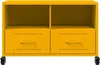 vidaXL Mobile TV giallo senape 68x39x43,5 cm Acciaio Anteprima dell’immagine prodotto 6