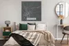 MuchoWow® Poster Blau - Deutschland - Karte - Stadtplan - Produktbild-Vorschau 4