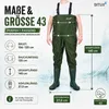 Bituxx Wathose - Gr. 43 Fladen Anglerhose Angelhose Produktbild-Vorschau 6