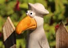 Gartenfigur Möwe aus Keramik Zaunhocker Dekofigur Produktbild-Vorschau 3
