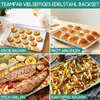 Backblech mit Abkühlgitter, Edelstahl kuchenblech Produktbild-Vorschau 6