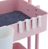 Chariot de service rose Relaxdays, 3 niveaux - une aide Voir les images du produit 8