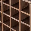 Portabottiglie in legno KADAX scacchiera marrone scuro 2 Anteprima dell’immagine prodotto 6