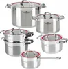 Set di 5 pentole con coperchi + vaporiera a induzione Anteprima dell’immagine prodotto 2