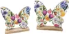 2er Set Dekofiguren Schmetterlinge Blumenmeer 21 + 24cm Produktbild-Vorschau 1