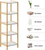 Étagère en bambou 5 niveaux Meuble de rangement avec Voir les images du produit 3