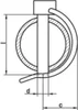 Reyher  Rohrklappstecker 88023, 6x45x22 vz (50 Stück) Produktbild-Vorschau 1