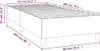 vidaXL Boxspringbettgestell Schwarz 90x200 cm Stoff Produktbild-Vorschau 7
