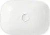 A top-down view of a white ceramic sink with a drain in the center. Náhled obrázku produktu