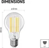 LED žárovka Filament A60 A CLASS / E27 / 7,2 W (100 W) / 1521 lm / teplá bílá Produktbild-Vorschau