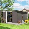 Outsunny 8,9 ㎡ Gerätehaus Stahl-Geräteschuppen mit Produktbild-Vorschau 2