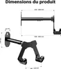 Wiltec Range-vélo mural pour 1 bicyclette – 398 x 167 x Voir les images du produit 3