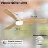 A diagram showing the dimensions of a ceiling fan with light. Anteprima dell’immagine prodotto