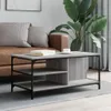 vidaXL Konferenční stolek Grey Sonoma 100x50x45 cm Dřevěný Náhled obrázku produktu 2