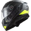 LS2 FF811 VECTOR II SPLITTER Integralhelm XL in rot/grau Produktbild-Vorschau 15