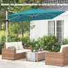 COSTWAY Sonnenschirm Ø300cm, Terrassenschirm mit Kreuzfuß, Produktbild-Vorschau 2