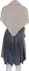 XL Strick Dreieckstuch - Schal  200 x 80 cm | Creme Produktbild-Vorschau 8