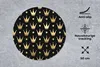 MuchoWow® Mauspad Mousepad Muster - Krone - Gold 50x50 cm - Produktbild-Vorschau 2