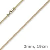 2mm Franco Armband Armkette Armschmuck aus 585 Gold Produktbild-Vorschau 2