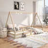 Hausbett SILA aus massiver Kiefer, schönes Montessori Bett Produktbild-Vorschau 6