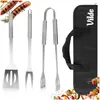 Vilde | Set posate da barbecue in acciaio inox 3 pezzi - Anteprima dell’immagine prodotto 13