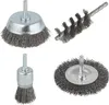 wolfcraft 4-tlg. Drahtbürsten-Set Rundschaft 2133000 Produktbild-Vorschau 3